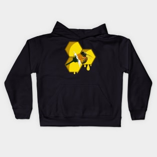 Bee on flower Kids Hoodie